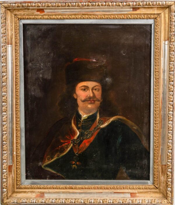 vélhetően Donáth János (1744 – 1830) - Rákóczi Ferenc( 1676-1735 ) portré - Kép 2