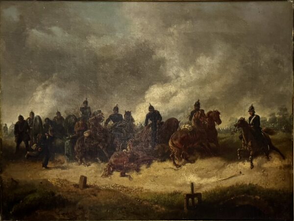 Nicaise De Keyser jelzéssel (1813 - 1887) - Lovas csatjelenet