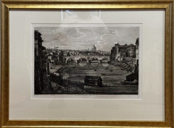 Luigi Rossini (1790–1857) - Vedula del antico ponte - Kép 2