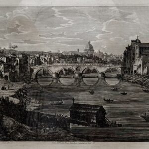 Luigi Rossini (1790–1857) – Vedula del antico ponte